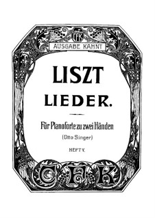Gesammelte Lieder: Heft V, für Klavier by Franz Liszt