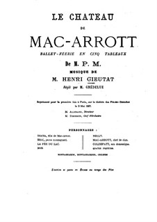 Le château de Mac-Arrott: Bearbeitung für Klavier by Henri Cieutat