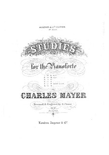 Sechs Etüden, Op.31: Für Klavier by Charles Mayer