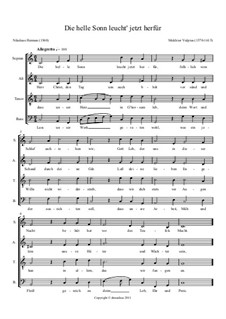 Die helle Sonn leucht' jetzt herfür: Die helle Sonn leucht' jetzt herfür by Melchior Vulpius