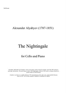 Nachtigall: Für Cello und Klavier by Alexander Aljabjew