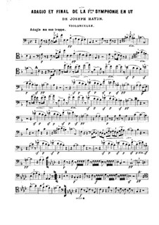Sinfonie Nr.97 in C-Dur, Hob.I/97: Teile II, IV. Version für Klaviertio – Cellostimme by Joseph Haydn