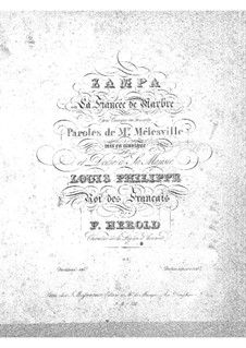 Zampa, ou La fiancée de marbre: Ouvertüre by Ferdinand Herold