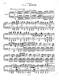Zampa, ou La fiancée de marbre: Akt I, Nr.4-5, für Klavier, vierhändig by Ferdinand Herold