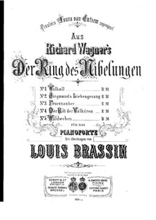 Die Walküre. Walkürenritt: Für Klavier by Richard Wagner