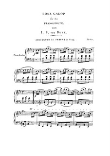 Rosa Galop für Klavier: Rosa Galop für Klavier by Johannes Bernardus van Bree