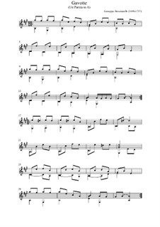 Partita für Laute in A-Dur: Gavotte by Giuseppe Antonio Brescianello