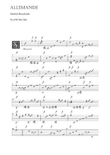 Allemande für Laute, BuxWV 241: Allemande für Laute by Dietrich Buxtehude