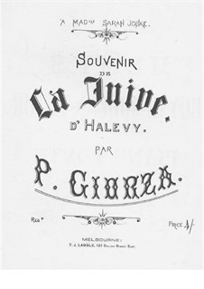 Souvenir de 'La Juive' von Halevy: Souvenir de 'La Juive' von Halevy by Paolo Giorza