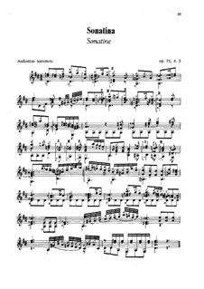 Drei Sonatinen für Gitarre, Op.71: Sonatine Nr.3 by Mauro Giuliani
