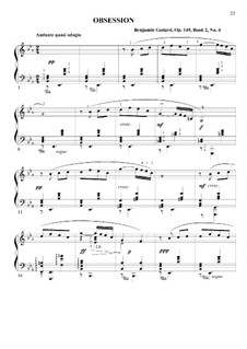 Etüden für Klavier, Op.149: Etude No.4 Obsession (Book II) by Benjamin Godard