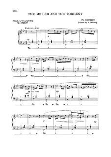 No.19 Der Müller und der Bach: Klavierauszug by Franz Schubert