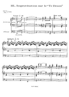 Improvisation über 'Te Deum': Improvisation über 'Te Deum' by Charles Tournemire