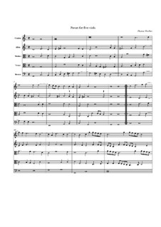 Pavane für fünf Bratschen: Pavane für fünf Bratschen by Thomas Weelkes