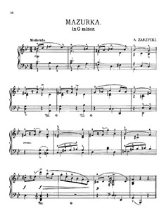 Mazurka in g-Moll: Mazurka in g-Moll by Aleksander Zarzycki