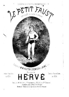 Le petit Faust: Für Klavier by Florimond Hervé