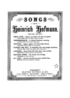 Sieben Lieder für Stimme und Klavier, Op.27: Sieben Lieder für Stimme und Klavier by Heinrich Hofmann