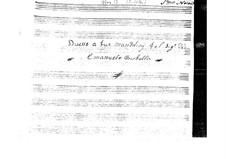 Sonate für zwei Mandolinen (G-Dur): Sonate für zwei Mandolinen (G-Dur) by Emanuele Barbella