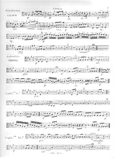 Variationen und Polonäse für Gitarre und Streicher, Op.65: Violastimme by Mauro Giuliani