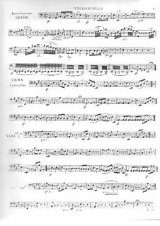 Variationen und Polonäse für Gitarre und Streicher, Op.65: Cellostimme by Mauro Giuliani