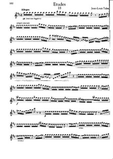 Etude für Flöte in D-Dur: Etude für Flöte in D-Dur by Jean-Louis Tulou