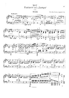 Six Fantaisies Brilliantes Sur Des Motifs Favoris De L'Opera, Op.67: No.3 Fantasia on Theme from 'Zampa' by Hérold by Theodor Oesten