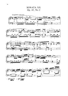 Drei Sonaten für Klavier, Op.45: Nr.2 in G-Dur, Craw 180 by Jan Ladislav Dussek