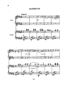 Allegretto für Klavier, vierhändig: Allegretto für Klavier, vierhändig by Alexander Porfiryevich Borodin