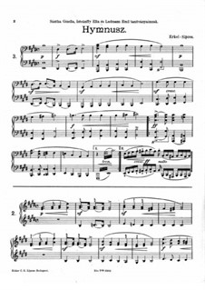 Himnusz: Für Klavier, sechshändig by Ferenc Erkel