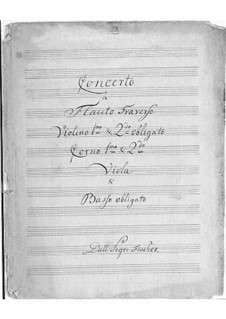 Konzert für Flöte und Orchester in C-Dur: Konzert für Flöte und Orchester in C-Dur by Johann Caspar Ferdinand Fischer