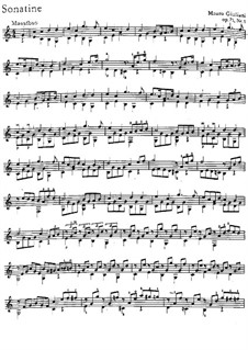 Drei Sonatinen für Gitarre, Op.71: Vollständiger Satz by Mauro Giuliani
