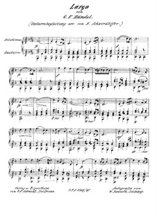 Largo (Ombra mai fu): Für Violine und Gitarre by Georg Friedrich Händel