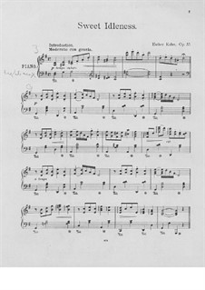 Sweet Idleness, Op.33: Sweet Idleness by Esther Kahn
