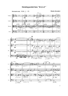 Streichquartett über das Thema 'B-La-F': Teil I by Nikolai Rimsky-Korsakov