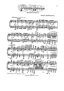 Heroische Polonäse: Für Klavier by Julie Rivé-King
