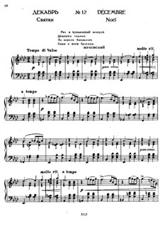 Nr.12 Dezember (Weihnachten): Für Klavier by Pjotr Tschaikowski