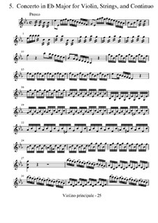 Violinkonzert Nr.5 in Es-Dur 'La tempesta di mare', RV 253 : Stimmen by Antonio Vivaldi