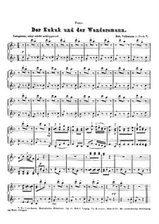 Musikalisches Bilderbuch, Op.11: Nr.5 Der Kukuk und der Wandersmann – Klavierstimme I by Robert Volkmann