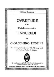 Tancredi: Ouvertüre by Gioacchino Rossini