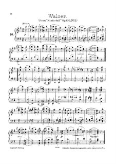 Kinderball, Op.130: Nr.2 Walzer, für Klavier by Robert Schumann