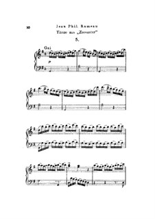 Zoroastre, RCT 62: Dances No.5-7, for piano by Jean-Philippe Rameau