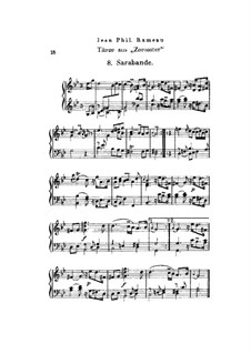 Zoroastre, RCT 62: Dances No.8-10, for piano by Jean-Philippe Rameau