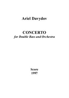 Concerto for Double Bass and Orchestra: Vollpartitur by Ariel Davydov