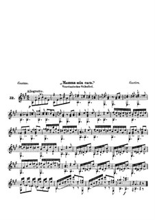 Kukuk. Musikalische Rundschau: Heft IV. Mamma mia cara by Johann Kaspar Mertz