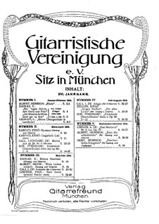 Gitarristische Vereinigung. Jahrgang XVI, Nr.5: Gitarristische Vereinigung. Jahrgang XVI, Nr.5 by Heinrich Seibt, Antoine de Lhoyer, Heinrich Albert