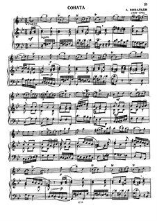 Sonate für Flöte und Basso Continuo in g-Moll: Partitur by Antonio Vivaldi