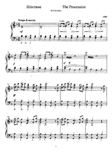 The Procession: Für Klavier by Anatoli Ljadow