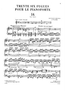 Sechsunddreissig Fugen, Op.36: Nr.14-16 by Anton Reicha