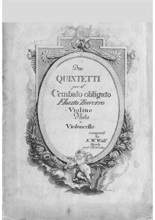 Zwei Quintette für Flöte, Streicher und Basso Continuo: Zwei Quintette für Flöte, Streicher und Basso Continuo by Edouard Wolff