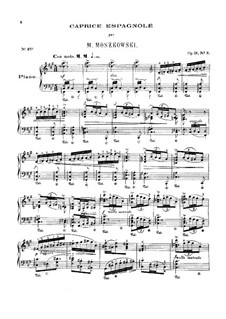 Album espagnol (Vier Stücke), Op.21: Nr.3 Spanische Caprice, für Klavier by Moritz Moszkowski